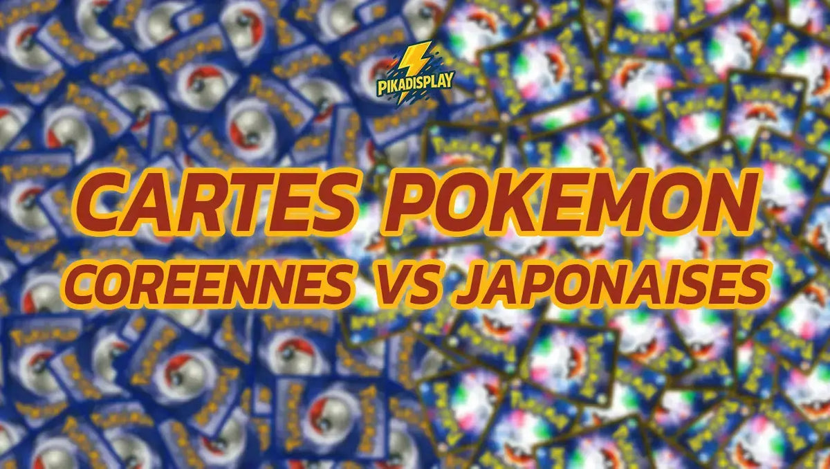 Les différences entre les cartes Pokémon coréennes et japonaises : le guide complet 2026 - PIKADISPLAY