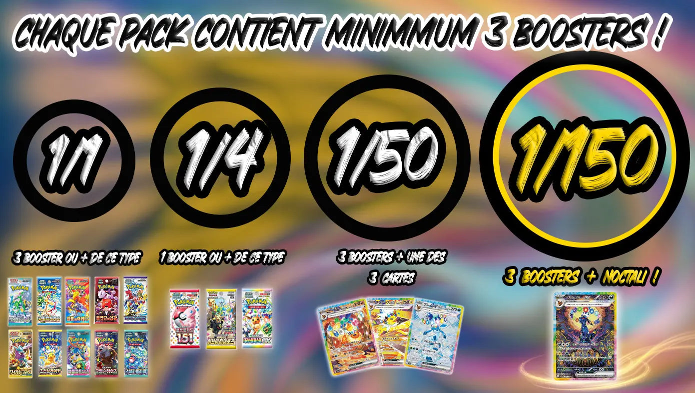 Booster Mystère Pokémon Coréen Édition Limitée 1.5🎁 PIKADISPLAY