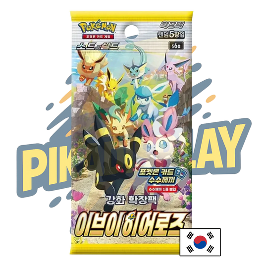 Booster Pokemon eevee heroes s6a coréen PIKADISPLAY