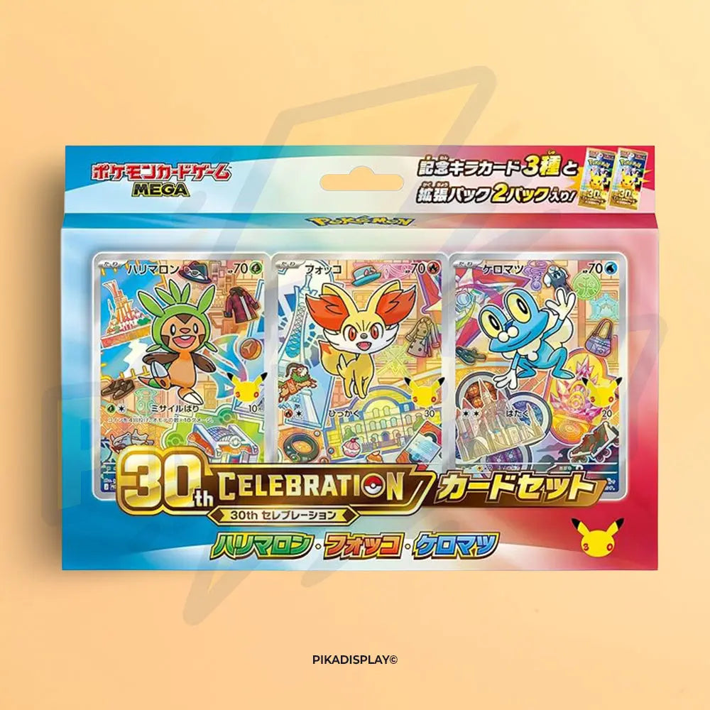 Coffret Pokémon 30 ans First Partners 6G Kalos – 30th Celebration Coréen
