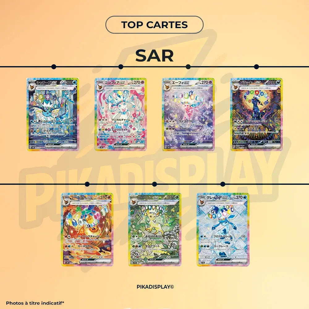 Display Pokémon Evolution prismatique sv8a Terastal Festival coréenne PIKADISPLAY