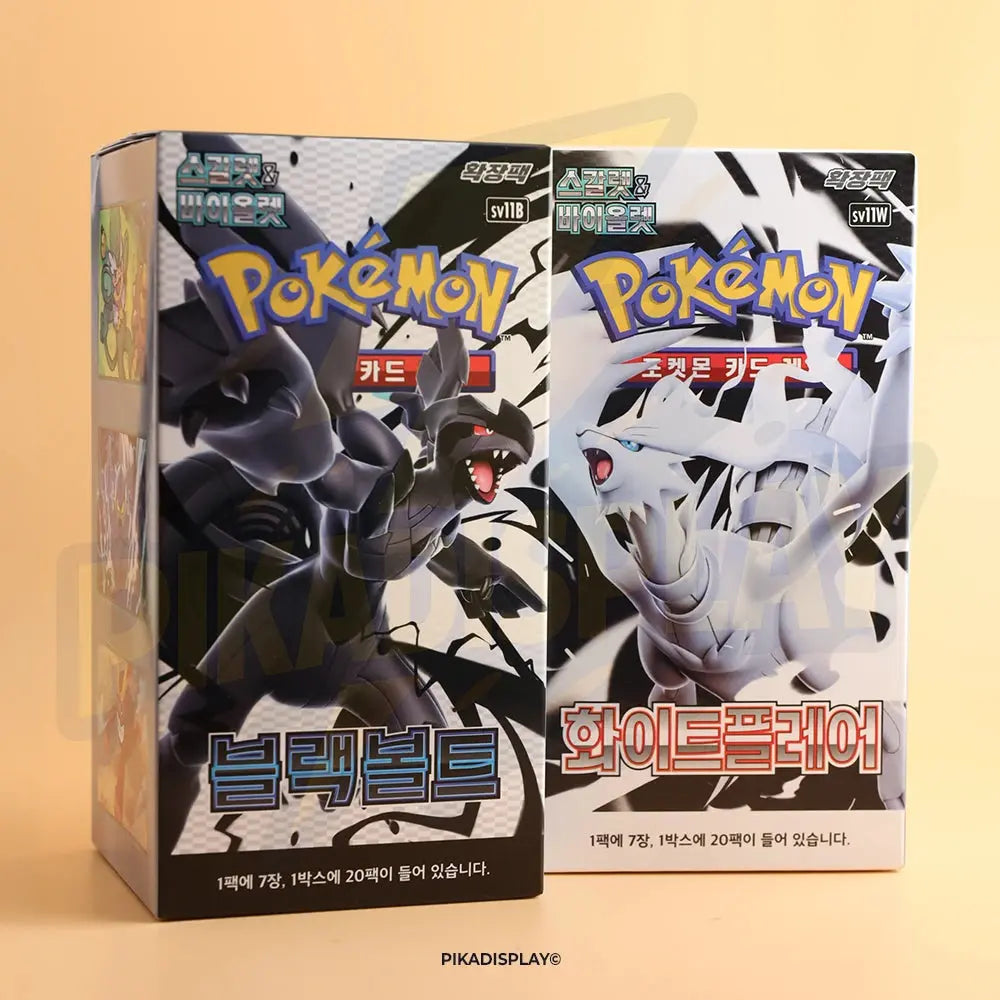 Pack black bolt et White flare SV11W/B Pokémon coréen PIKADISPLAY