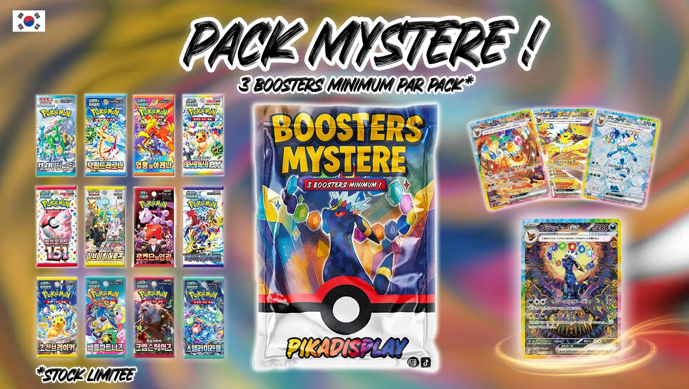 Booster Mystère Pokémon Coréen Édition Limitée 1.5🎁 PIKADISPLAY