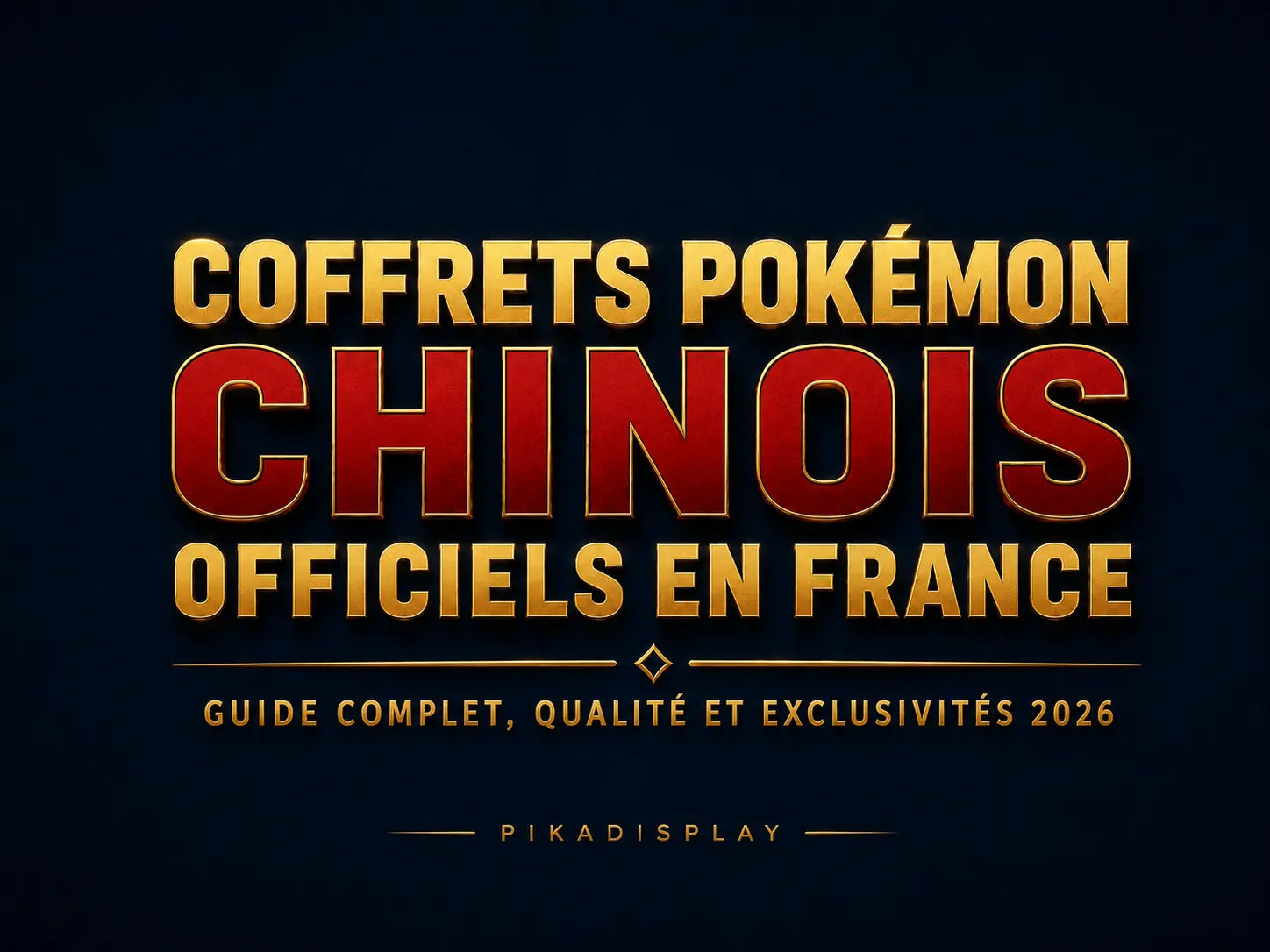 Coffrets Pokémon Chinois Officiels en France : Guide Complet, Qualité et Exclusivités | Pikadisplay