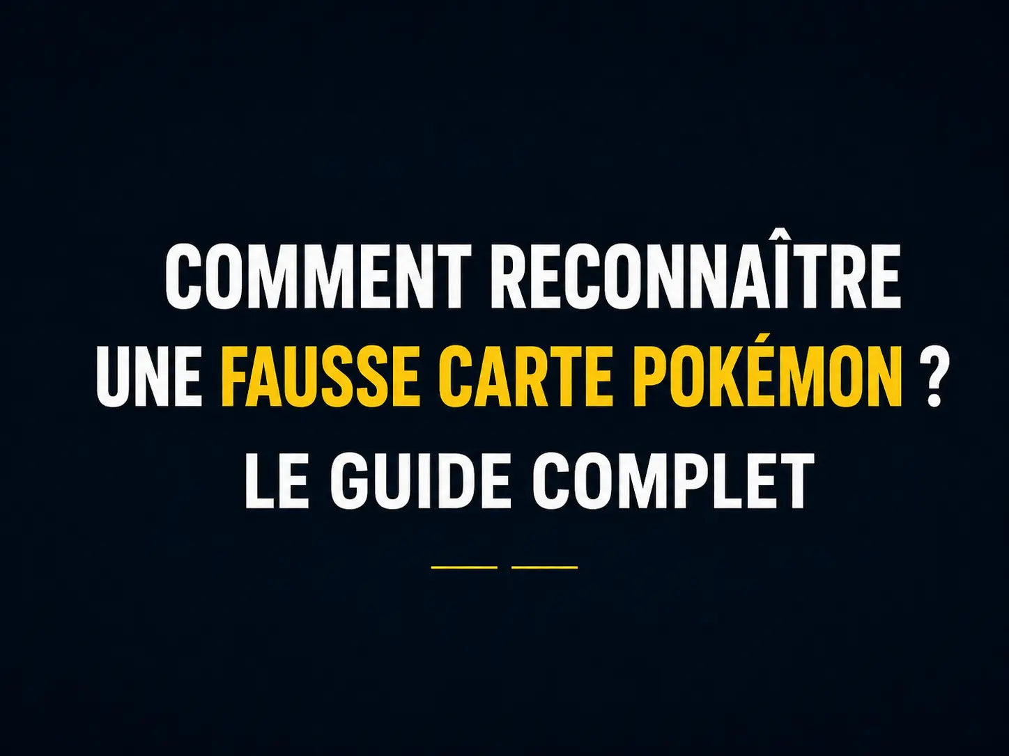 Comment Reconnaître une Fausse Carte Pokémon? Le Guide Complet Anti-Arnaques