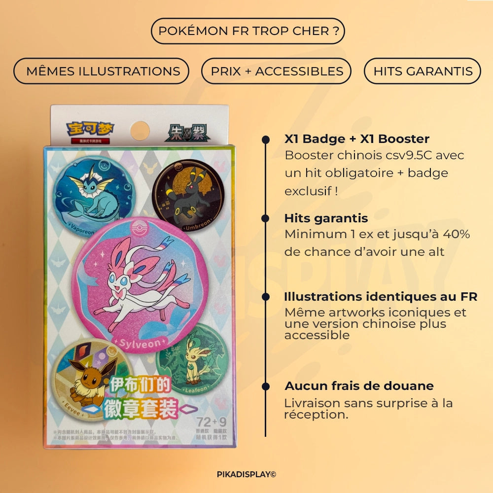 Coffret Badge Pokémon Terastal Grand Gathering (CSV9.5C) – Chinois PIKADISPLAY