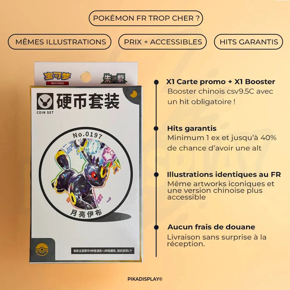 Coffret Pokémon Terastal Gathering – Coin Set (Chinois) PIKADISPLAY