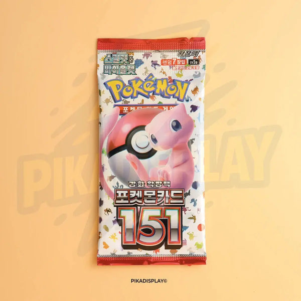 Lot 2 Boosters SV2A 7 Cartes Lot De 2 Boosters Pokémon 151 SV2A Coréen - 7 Cartes Par Paquet - Subset Carmesin & Pourpre
