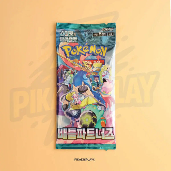 Lot De 5 Boosters Pokémon SV9 – Écarlate & Violet : Aventures Ensemble – Édition Coréenne Officielle, 5 Cartes Par Pack, Scellé