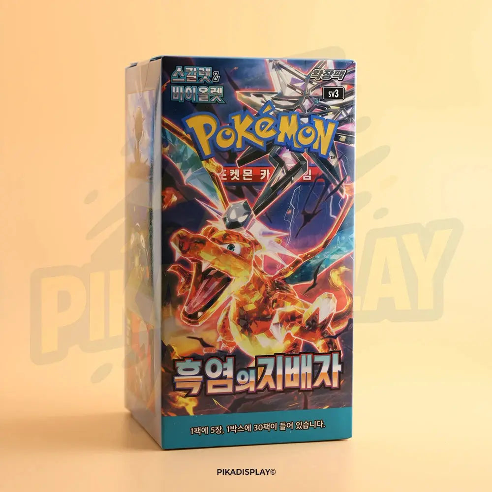 Display Pokémon Black Flame Ruler coréen SV3 PIKADISPLAY