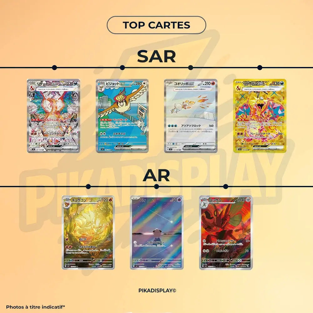 Display Pokémon Black Flame Ruler coréen SV3 PIKADISPLAY