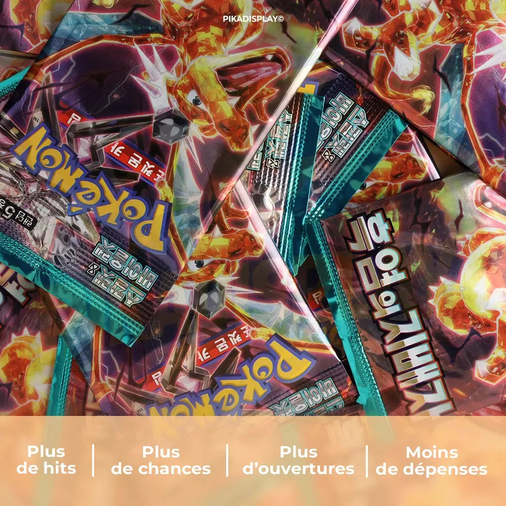 Display Pokémon Black Flame Ruler coréen SV3 PIKADISPLAY