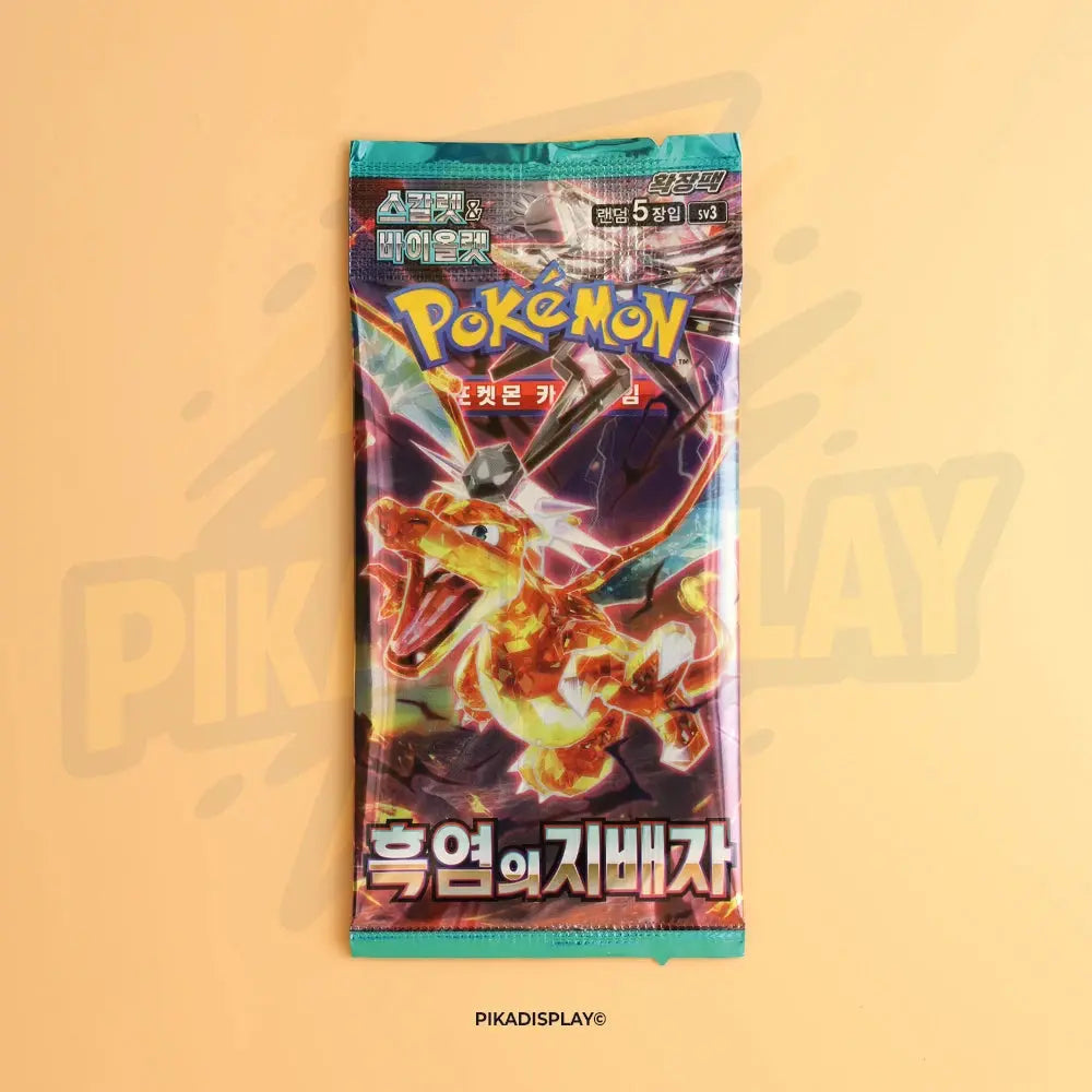 Scarlet And Violet Trainer Box Pokemon Card SV3 Ruler Of Black Flame  Booster Box  Scarlet & Violet Korean 1 Box