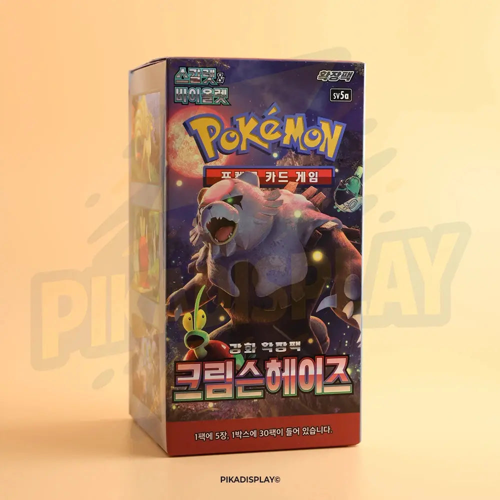 Display Pokémon Crimson Haze sv5a coréen – 30 boosters officiels