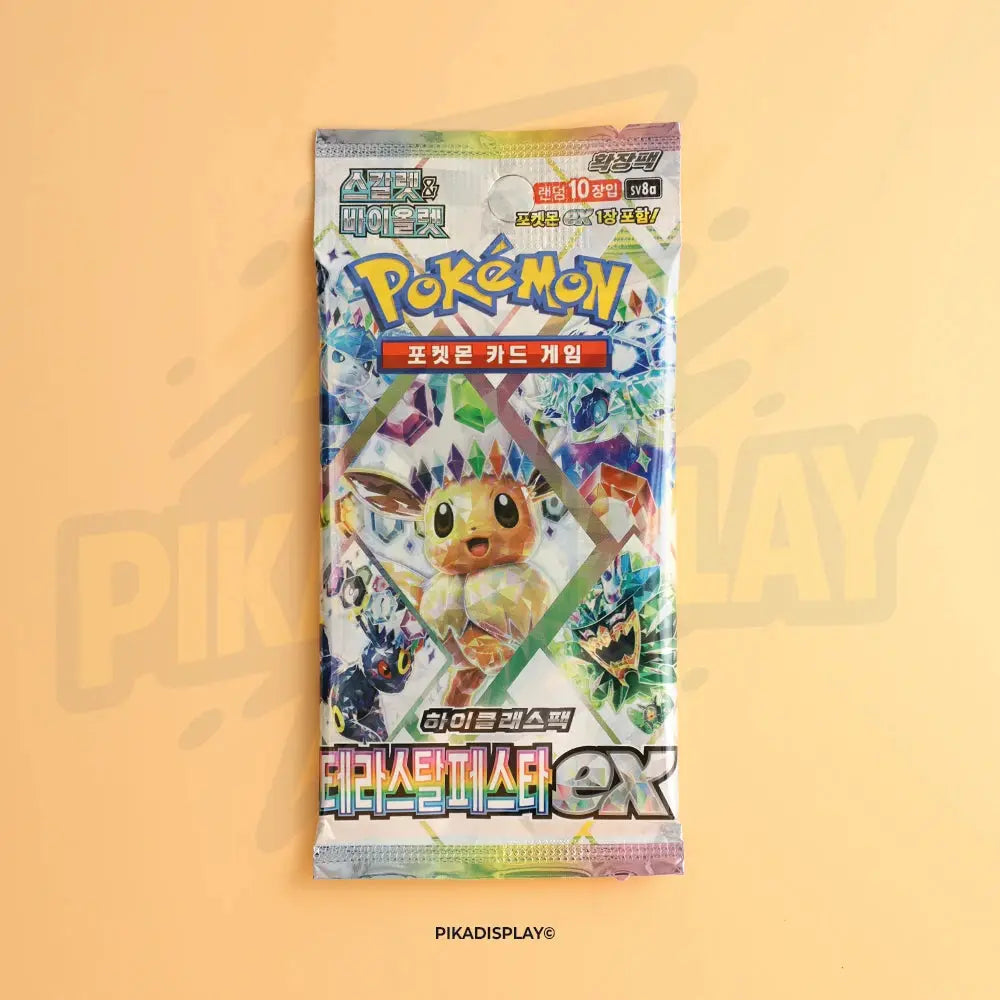 Display Pokémon Evolution prismatique sv8a Terastal Festival coréenne PIKADISPLAY