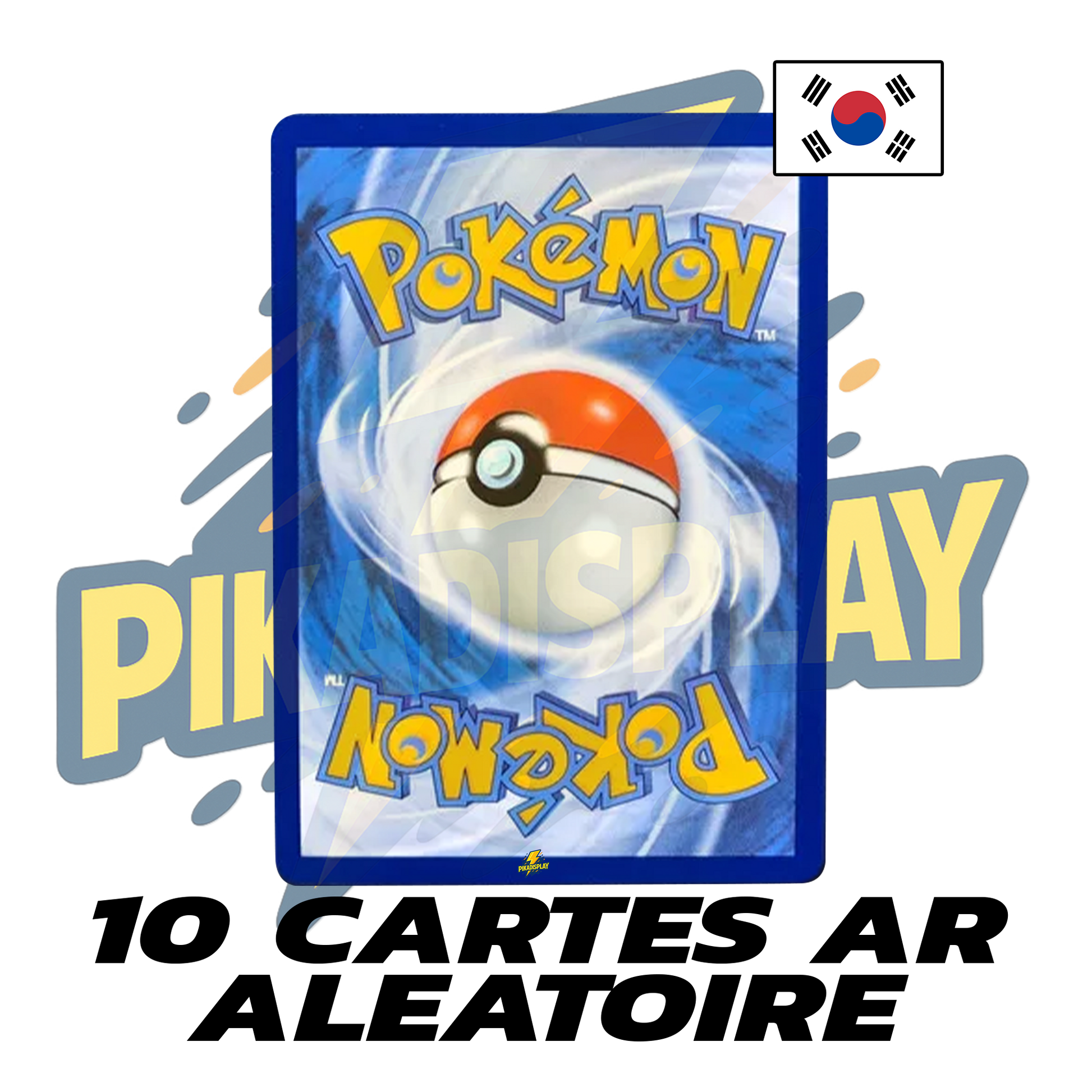 Lot de 10 cartes AR Pokémon coréennes PIKADISPLAY