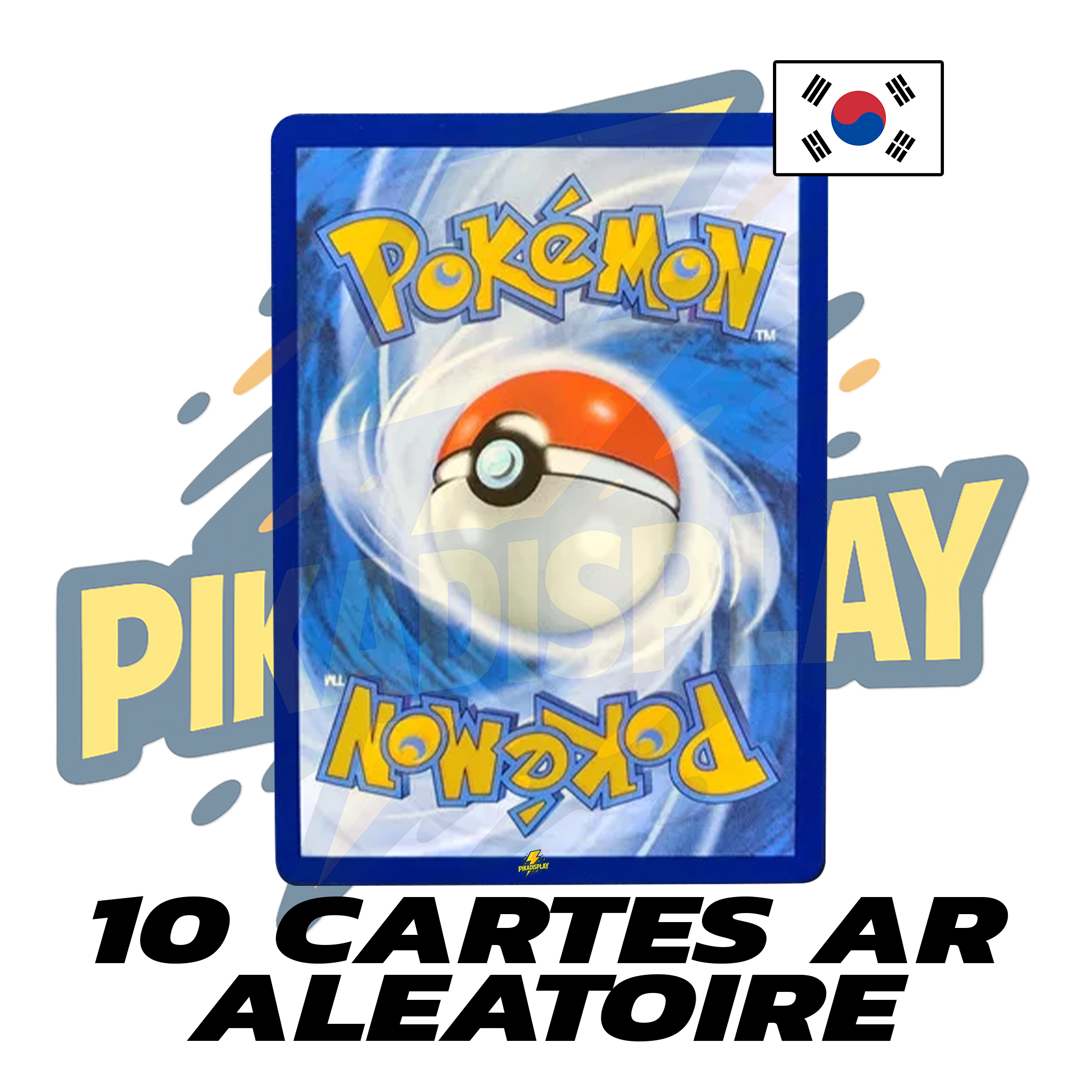 Lot de 10 cartes AR Pokémon coréennes PIKADISPLAY