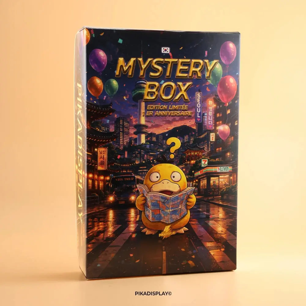 Mystery Box Pokémon – Édition Anniversaire (Voyage à Séoul à gagner) PIKADISPLAY