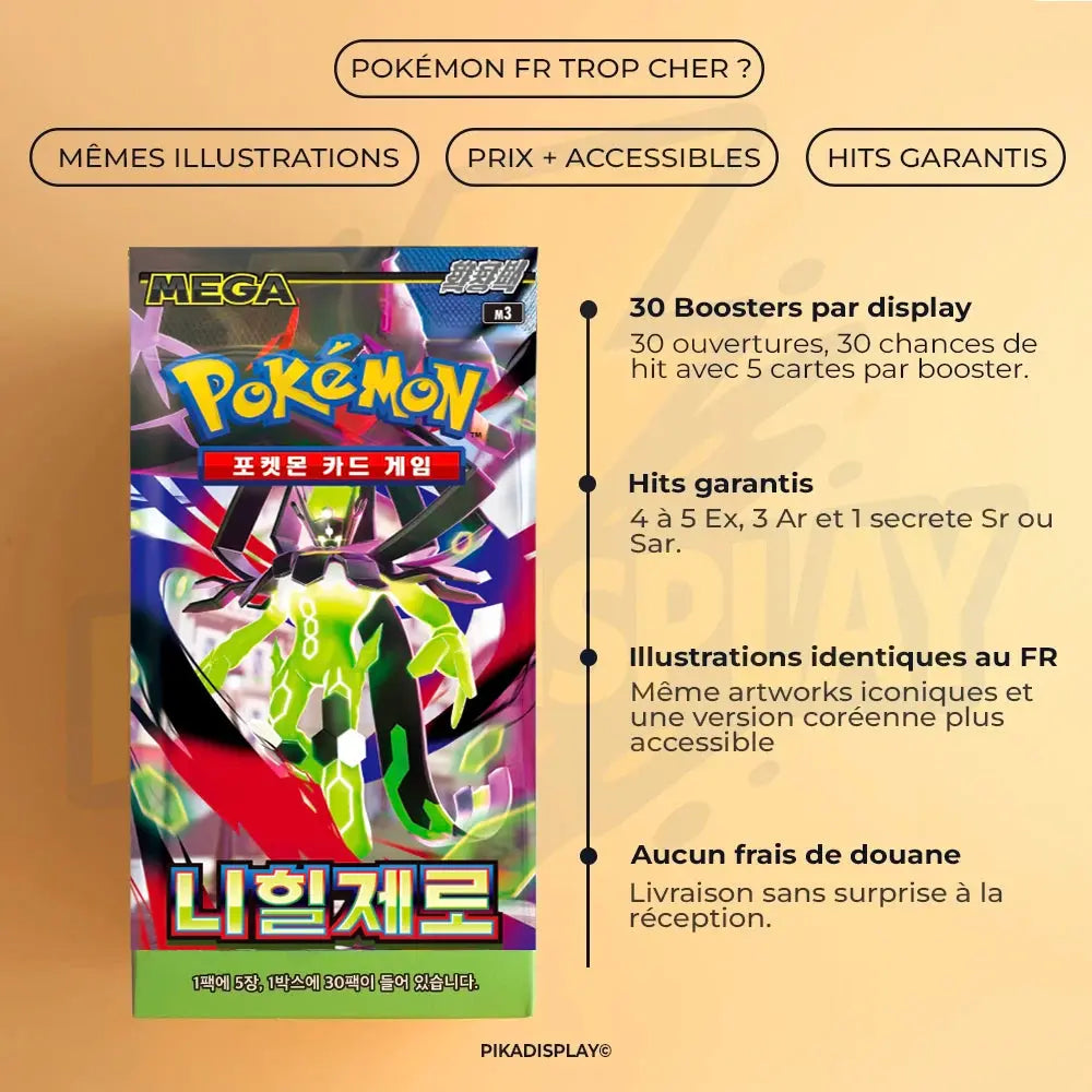 PRECO Display Pokémon M3 Munikis Zero Coréen PIKADISPLAY