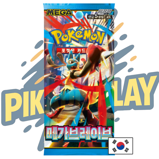 Précommande Booster Pokémon Mega Brave M1L coréen PIKADISPLAY